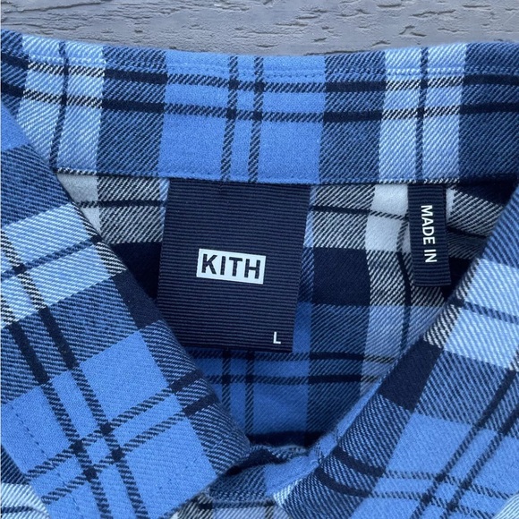 KITH Ludlow Blue Plaid - LARGE - Picture 3 of 5